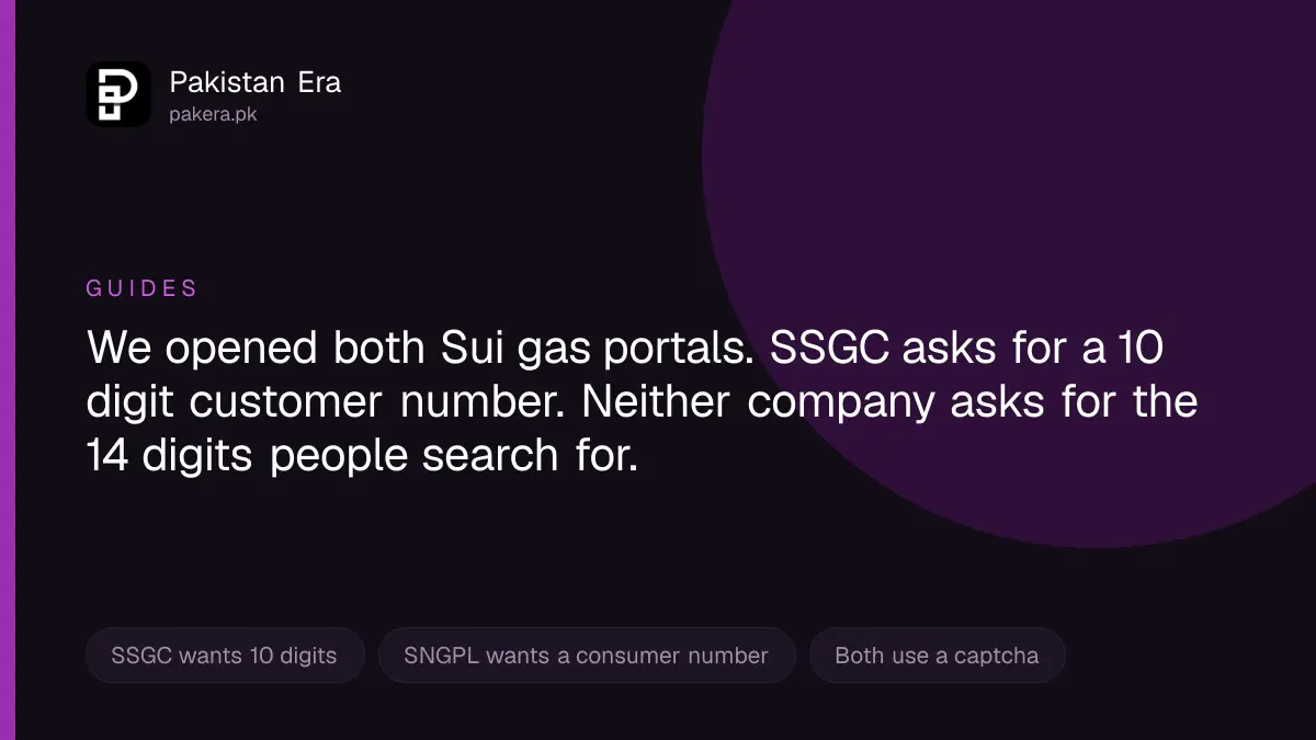 How to check a Sui gas bill online with the right consumer number