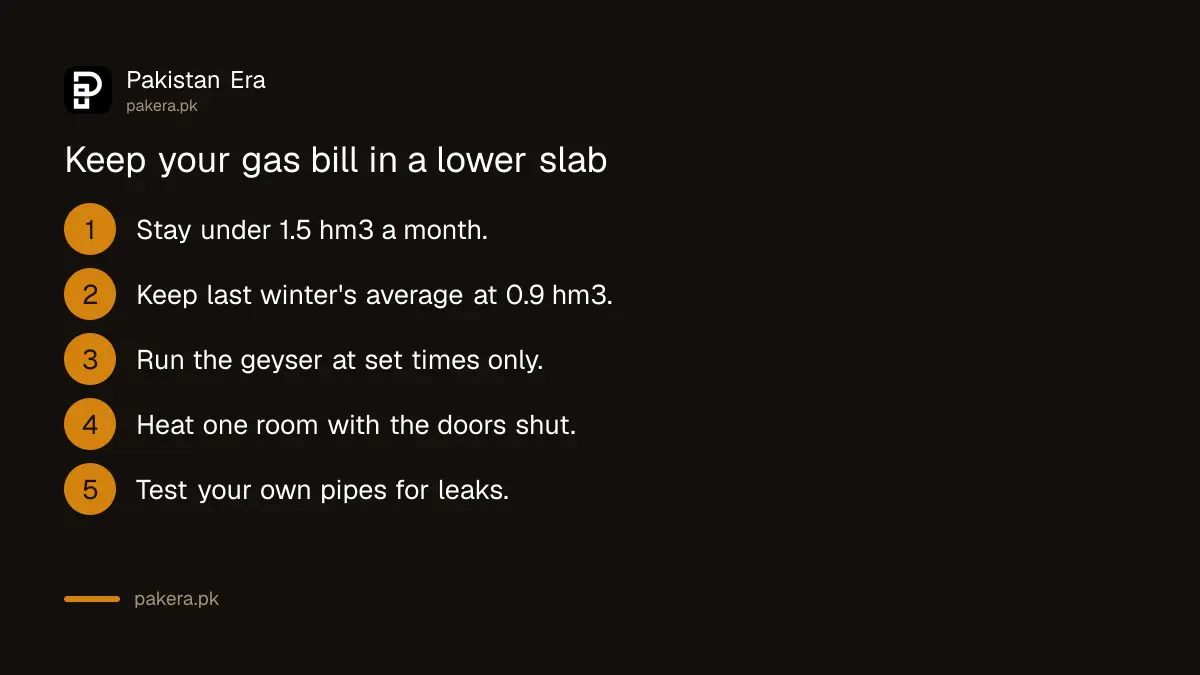 Five ways to keep a sui gas bill in a lower slab in Pakistan this winter