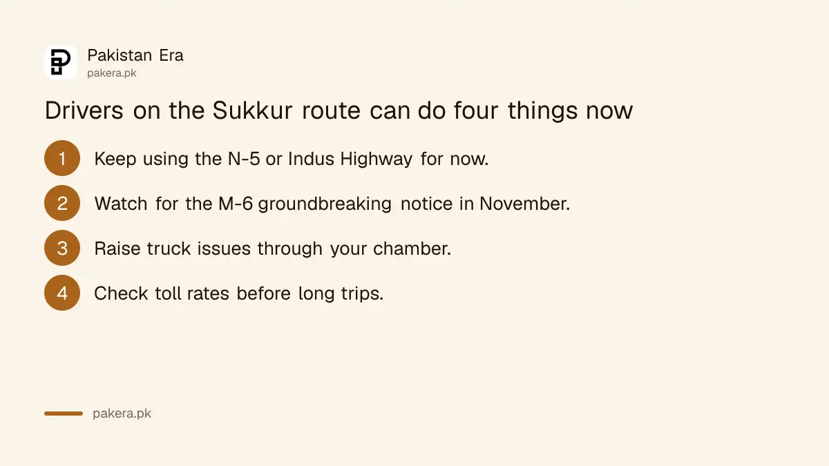 Four things drivers and transporters can do after the 24 October 2026 motorway announcements