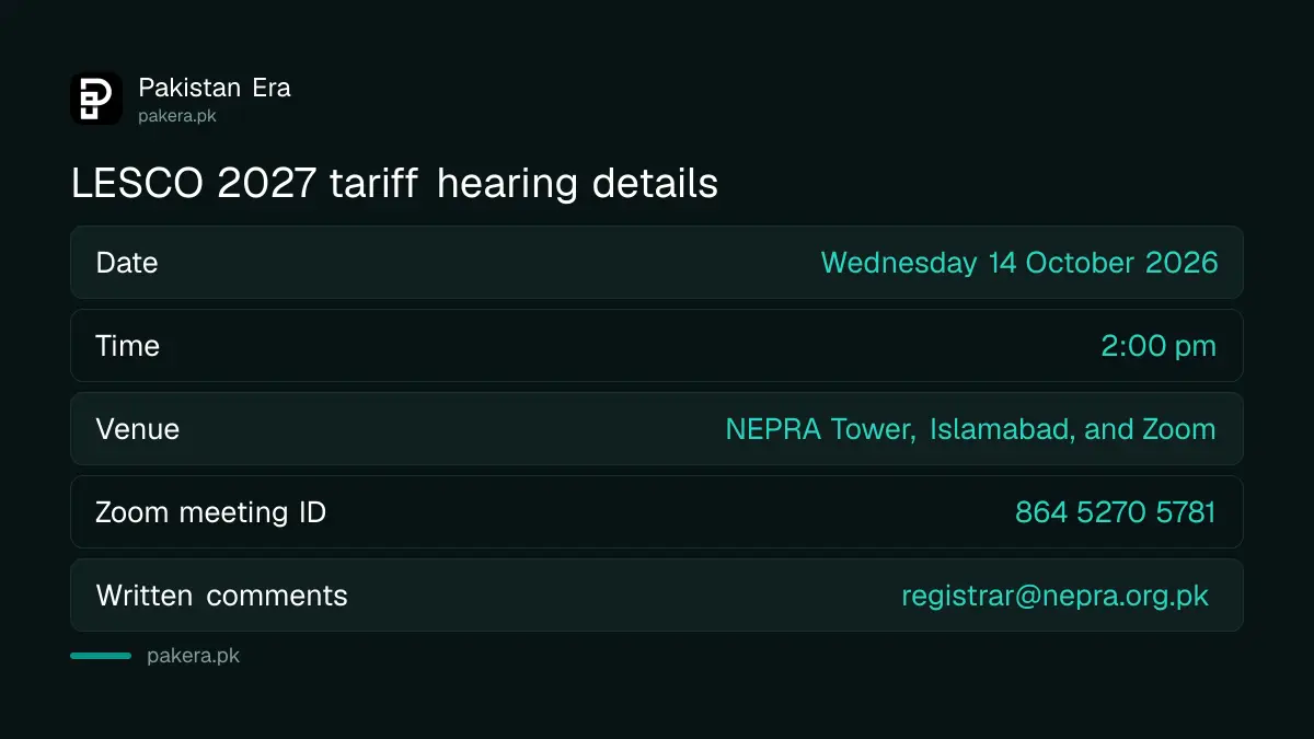 Checklist for joining a NEPRA tariff hearing on Zoom in Pakistan