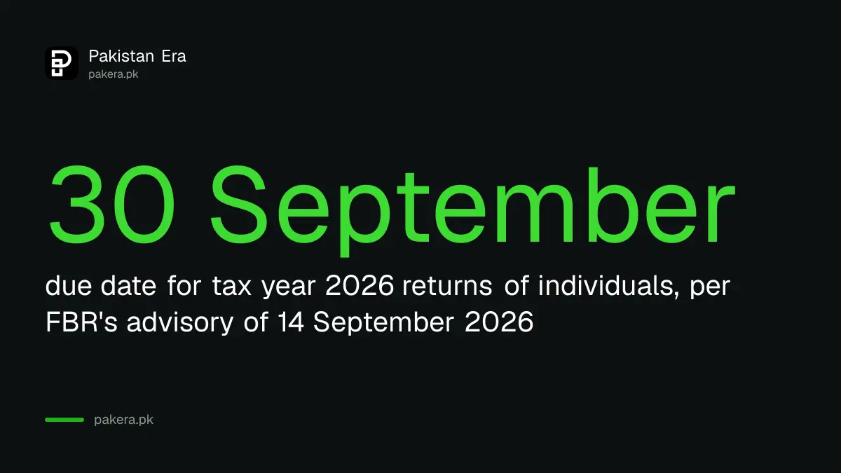Tax return deadline of 30 September 2026 for individuals