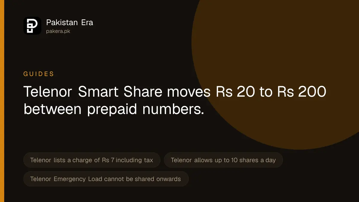 How to Share Telenor Balance in Pakistan With Smart Share