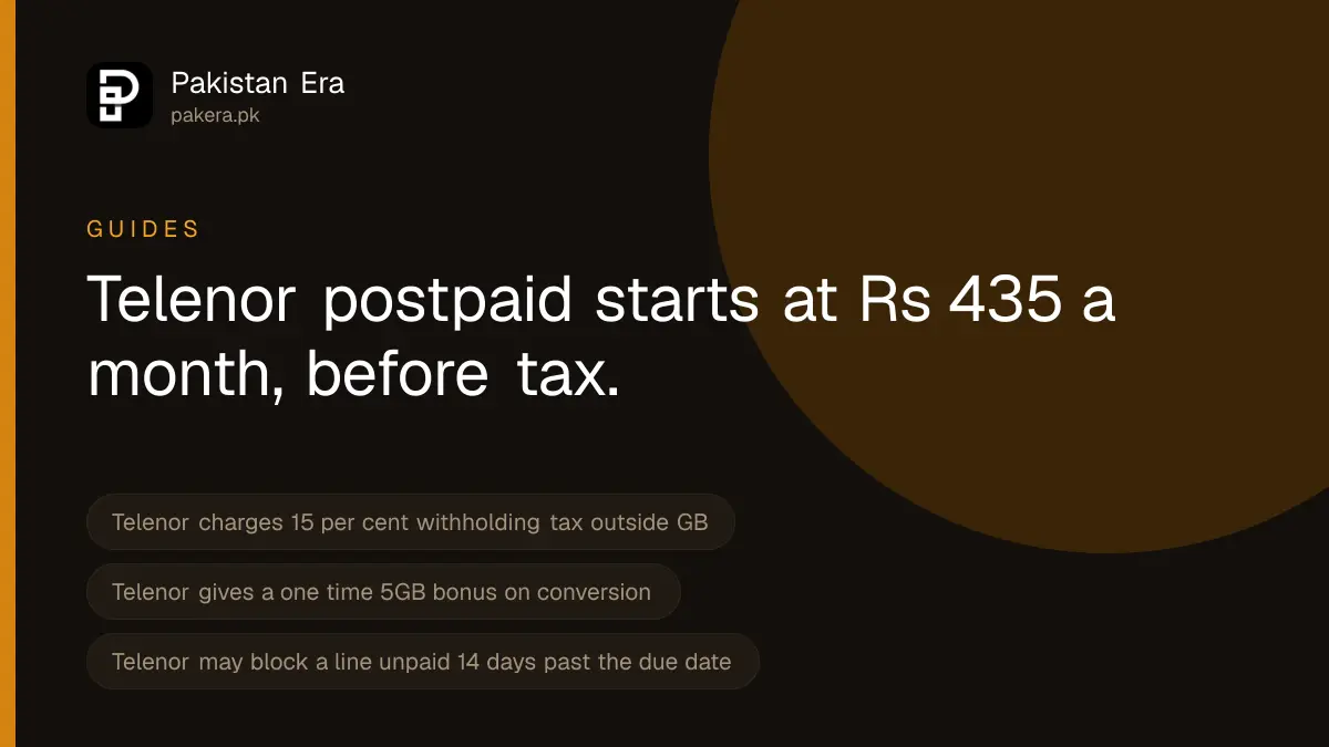 How to convert Telenor prepaid to postpaid