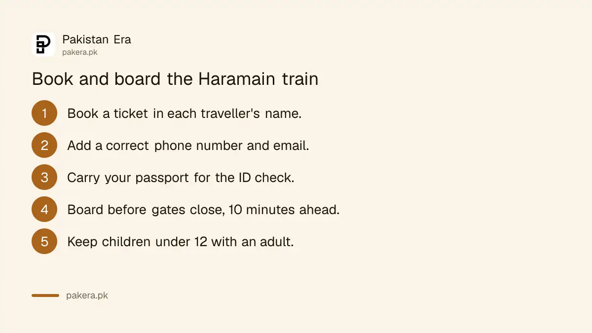 Five steps to book and board the Haramain train from Jeddah airport to Makkah