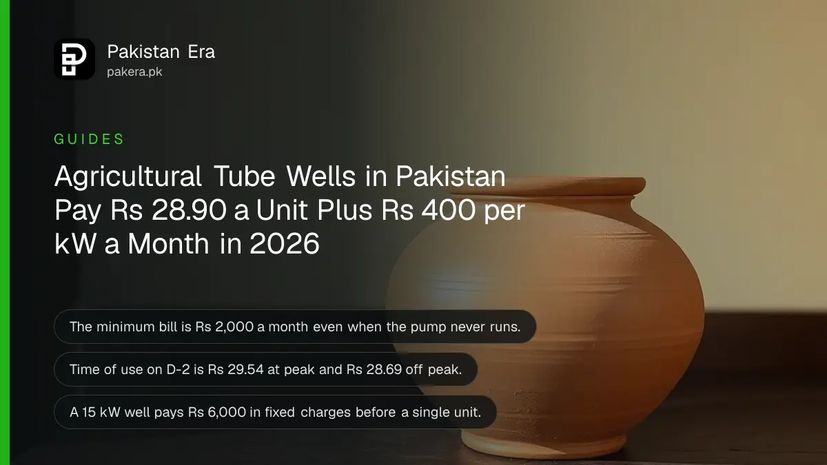 A clay water pot on a dark wooden table against a plain cream wall in soft daylight