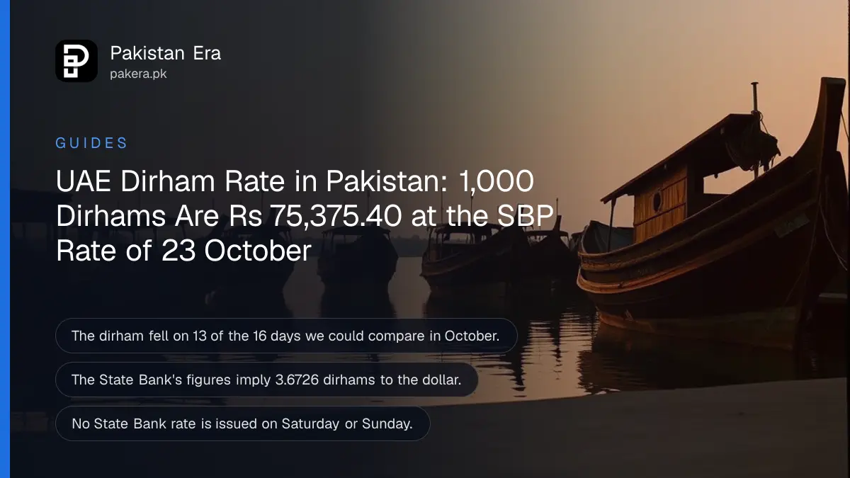 A row of wooden dhow boats moored in a calm creek at sunset