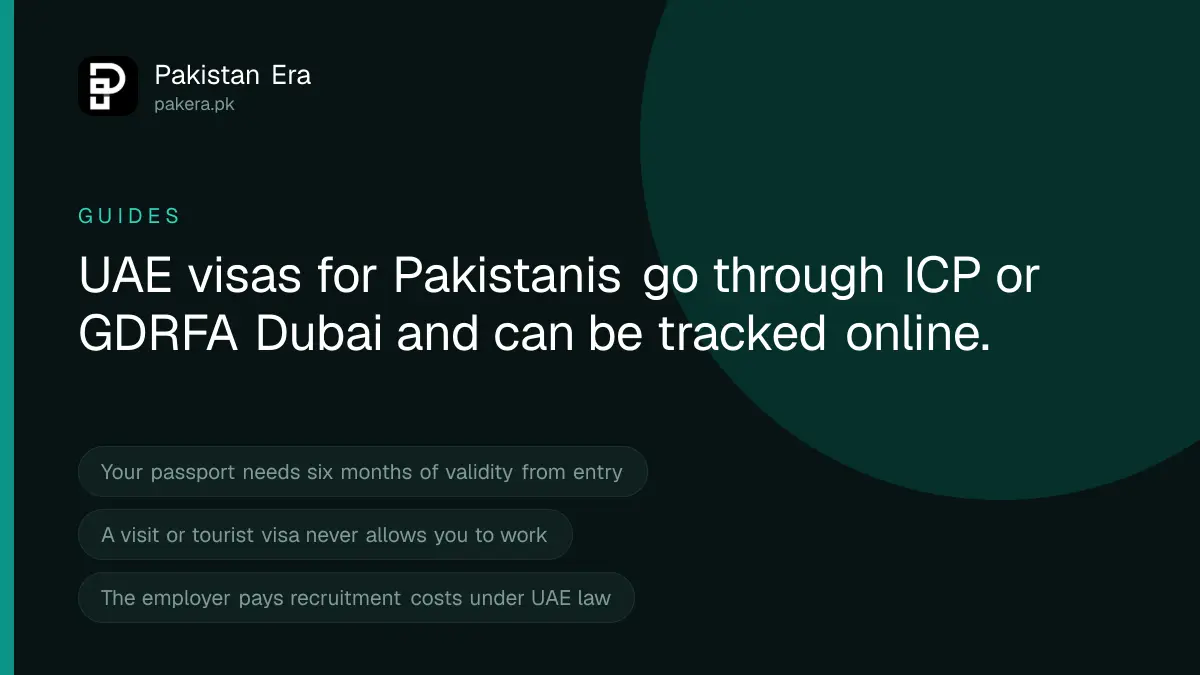 How to apply for a UAE visa from Pakistan and track it