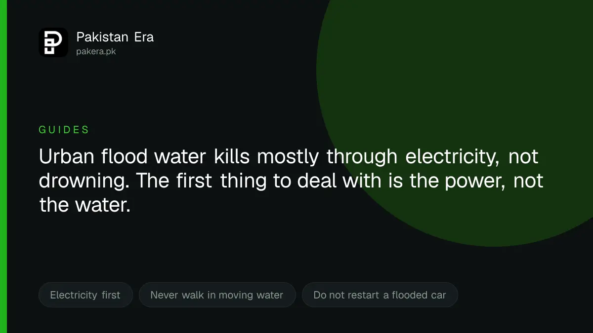 What to do when a street floods during monsoon in Pakistan