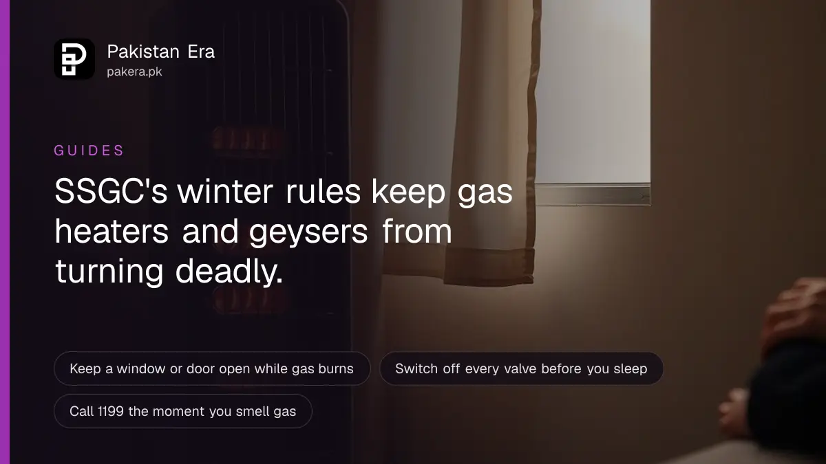 A gas room heater glowing orange in a living room corner beside a slightly open window