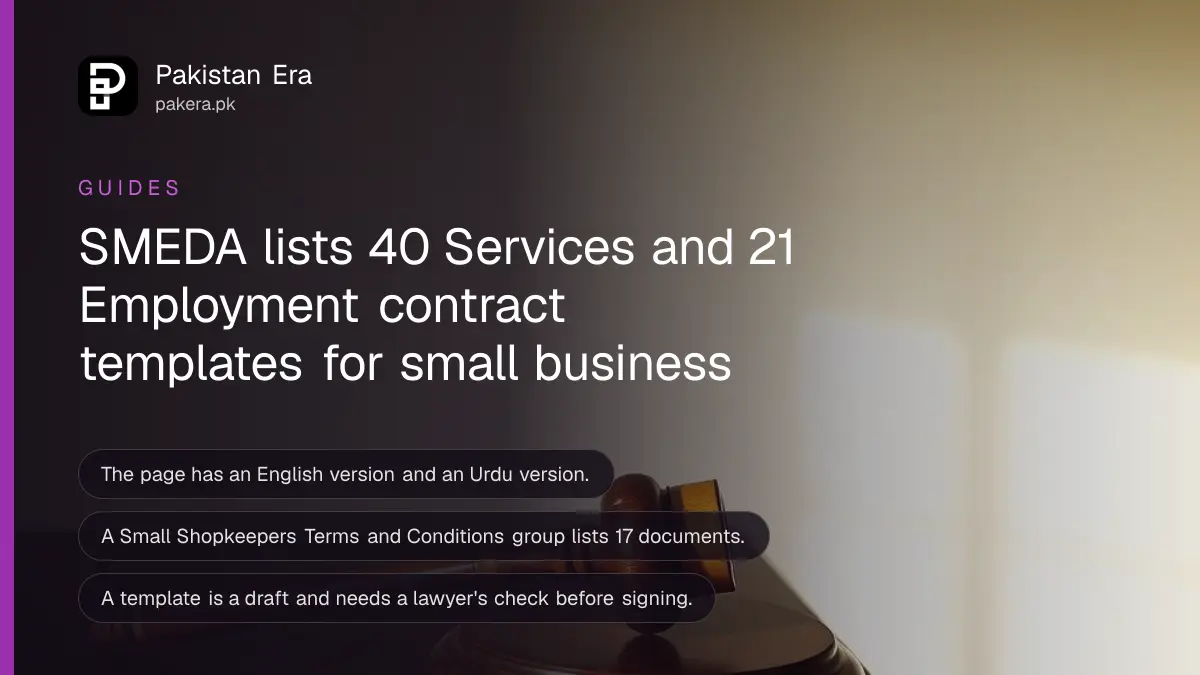A polished wooden gavel on a dark wooden table, for a guide on business contract templates in Pakistan