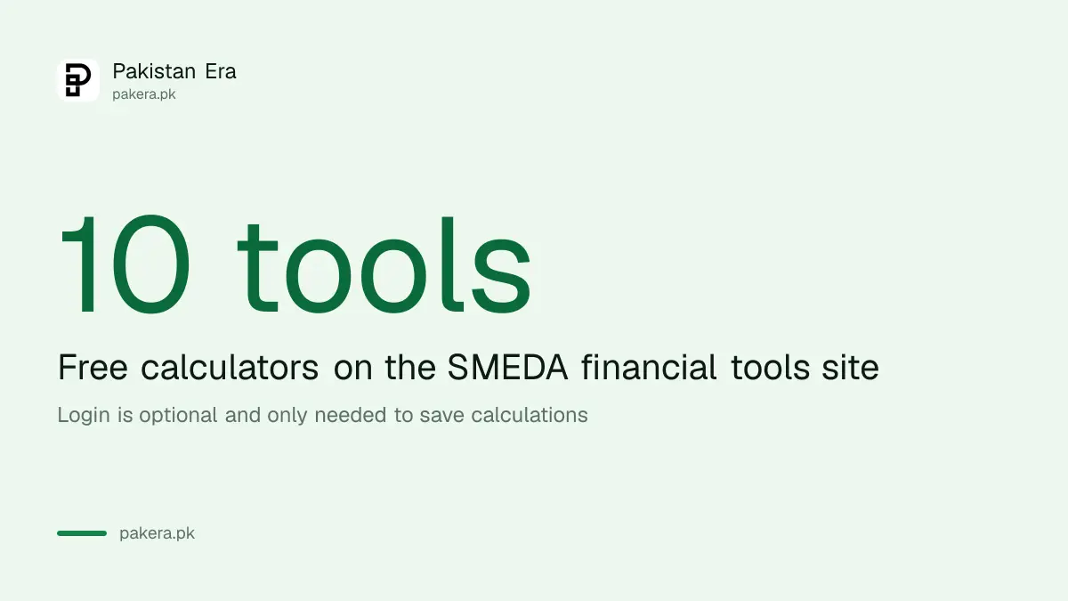 Ten free SMEDA financial calculators for small business
