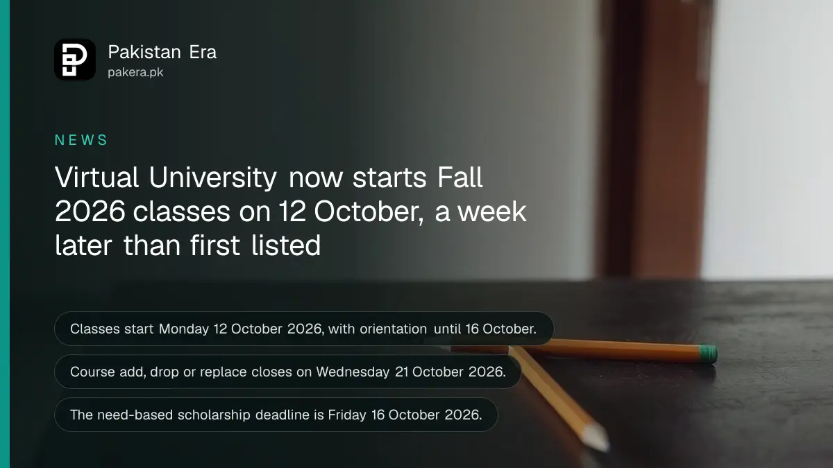 A wooden ruler and pencil on a dark wooden table, for a guide on VU fall 2026 classes start