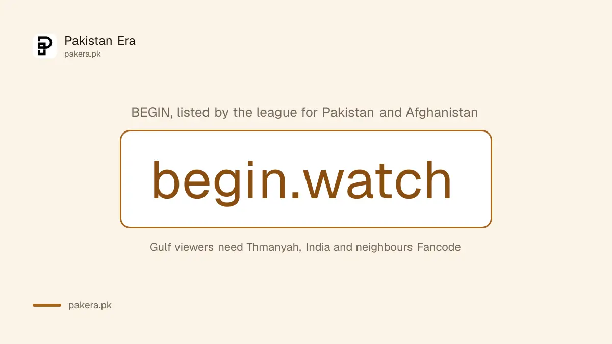 Saudi Pro League broadcaster in Pakistan is Begin at begin.watch, listed for Pakistan and Afghanistan