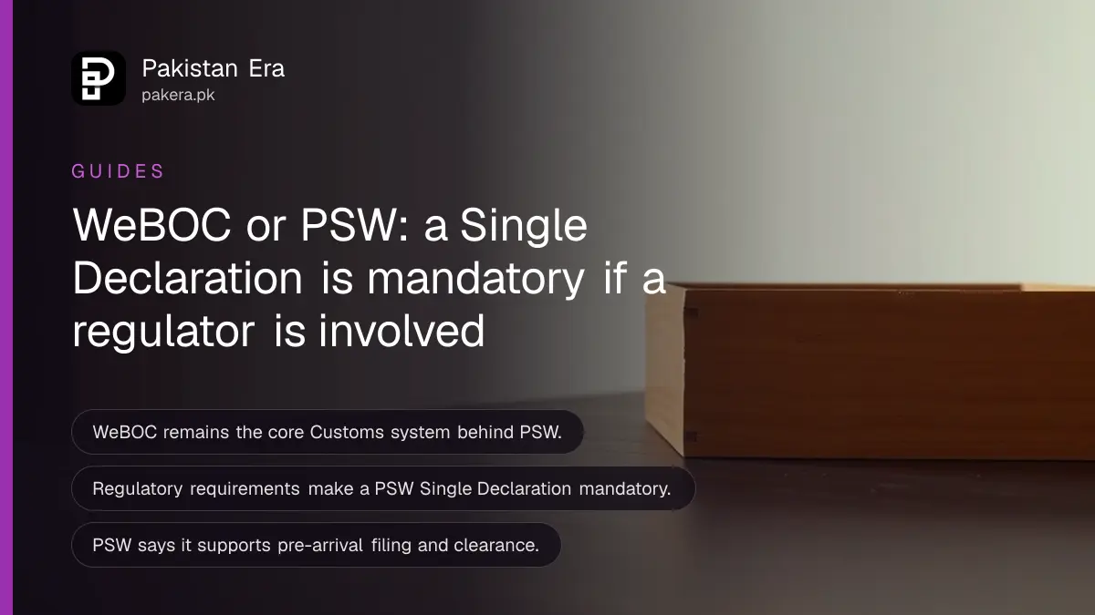 Two plain wooden boxes of different sizes on a dark table, for a guide on choosing between WeBOC and PSW