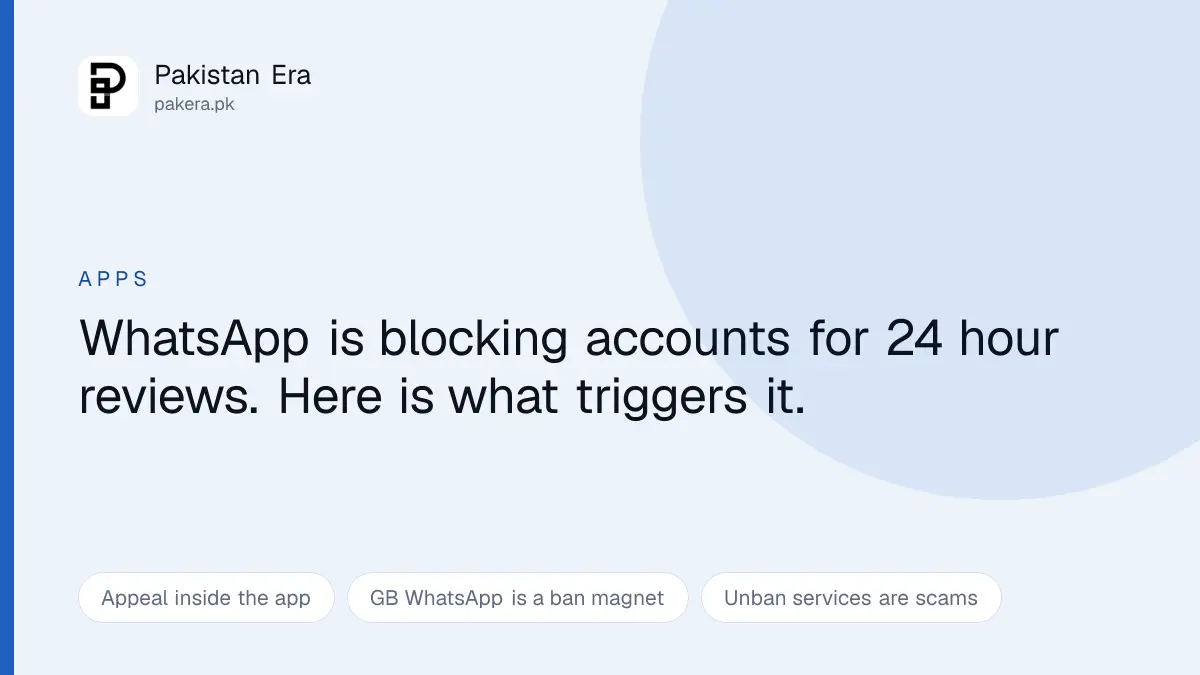 WhatsApp account under review and temporarily blocked
