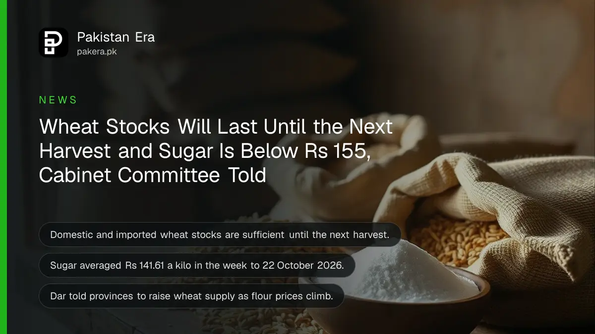 Open sacks of wheat grain and a bowl of sugar on a wooden table in a grain store