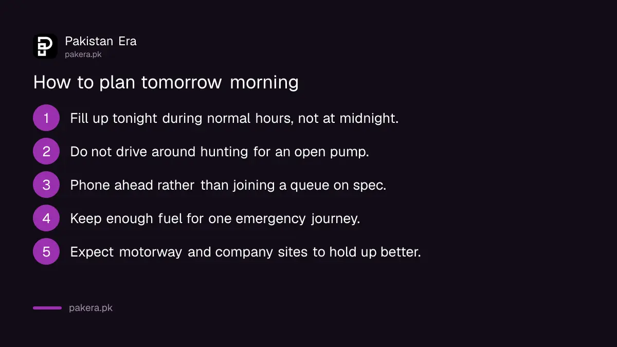 How to plan around a petrol pump strike