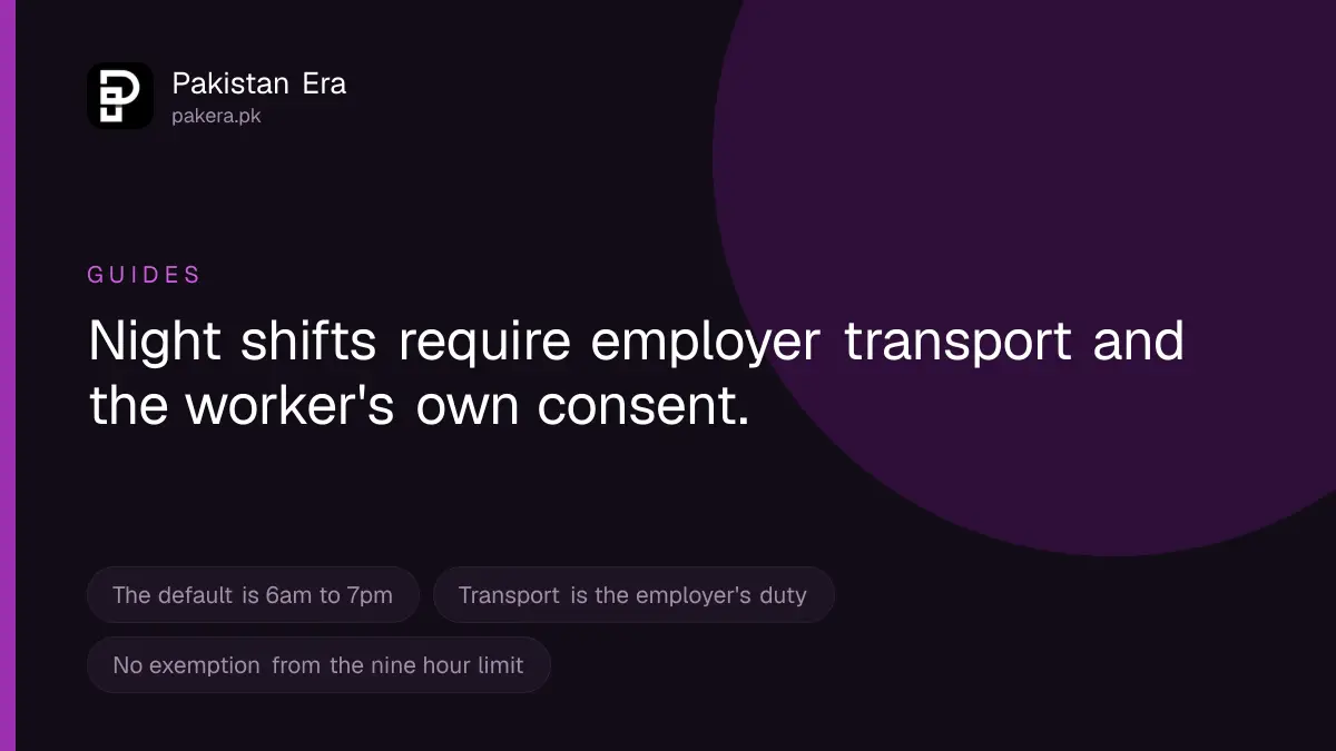 Women, Night Shifts and Working Hours in Pakistan