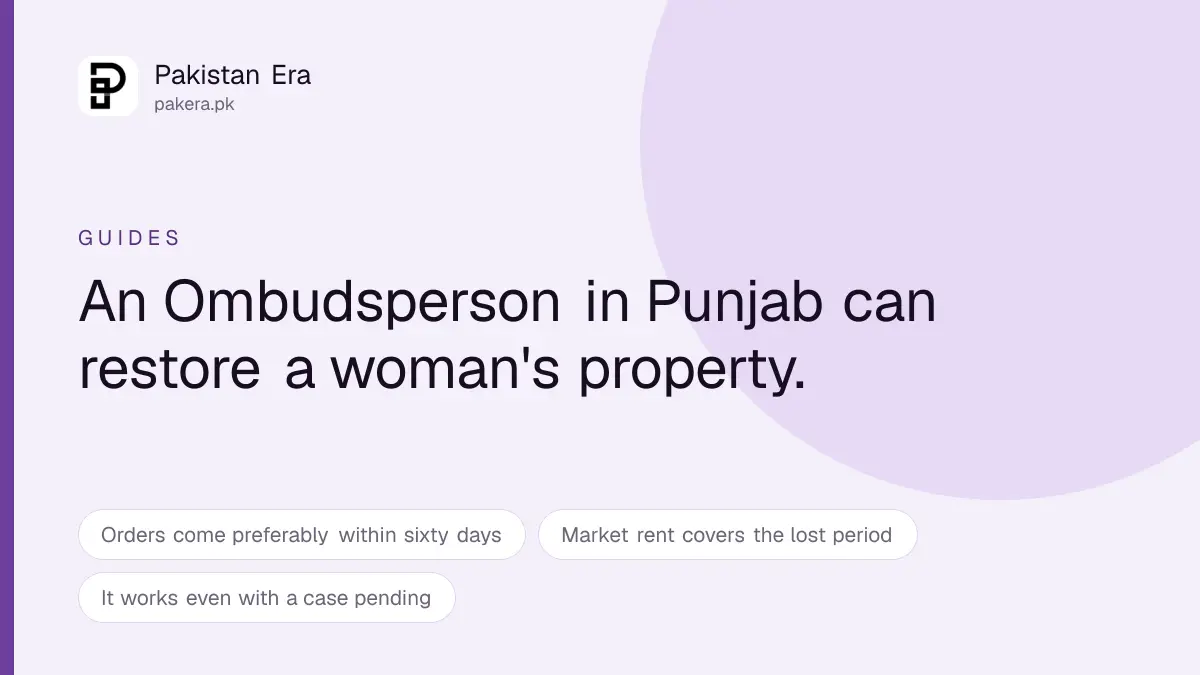 How a Woman Gets Her Property Back in Punjab