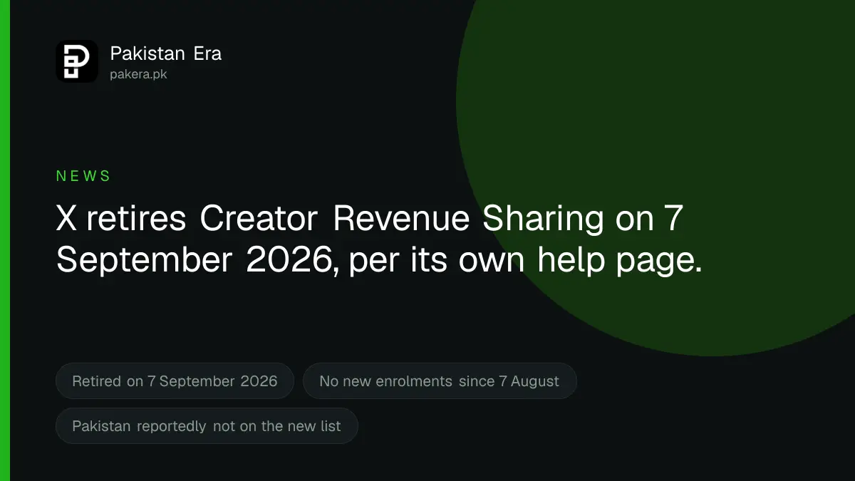 X ends creator revenue sharing on 7 September 2026