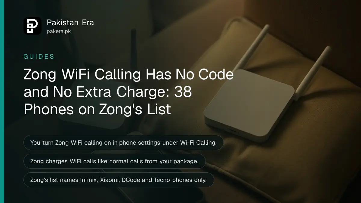 A smartphone face up on a sofa cushion beside a home Wi-Fi router with small green lights, evening lamp light