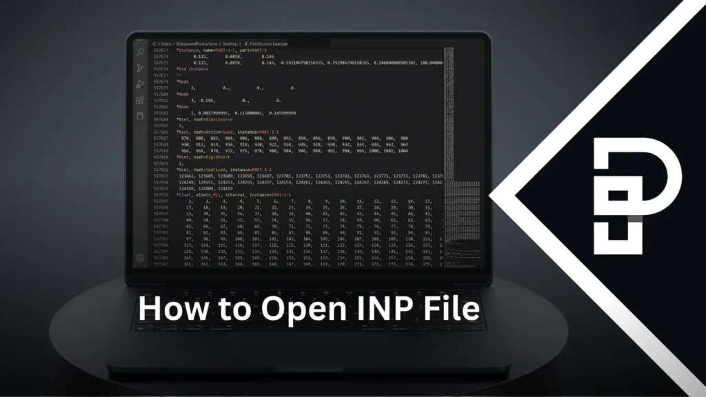 How to Open INP File