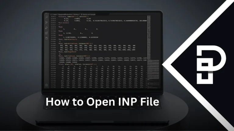 How to Open INP File