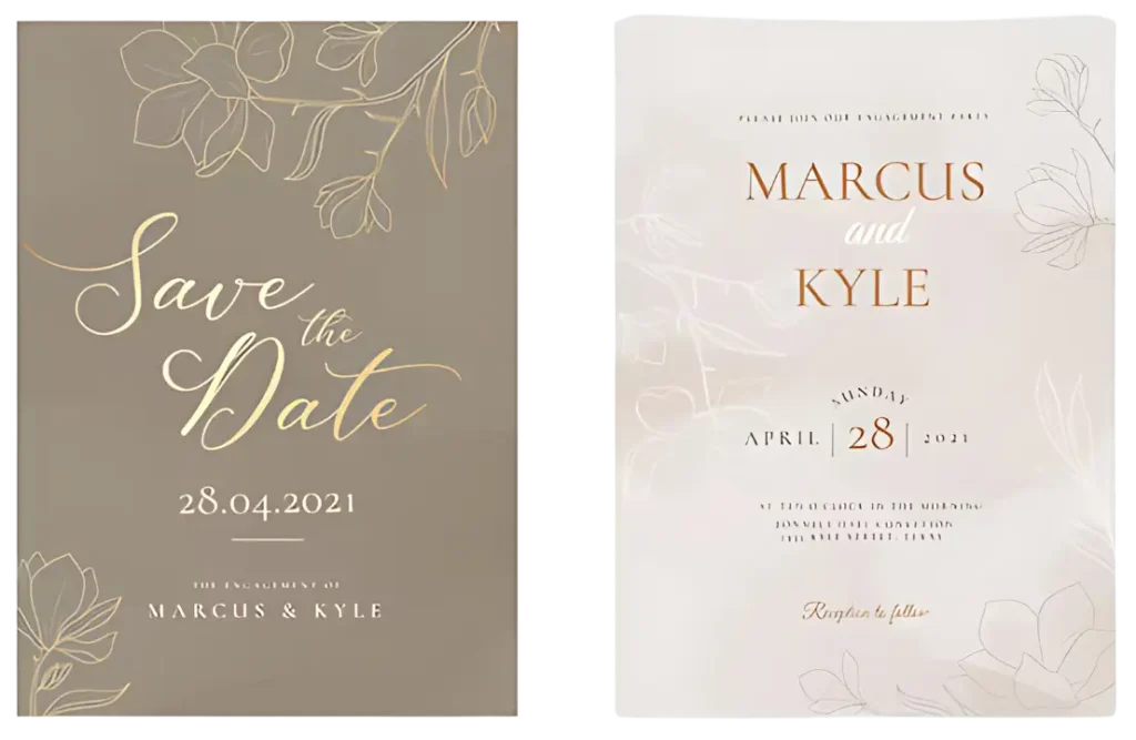 Simple and Elegant Designs Wedding/shadi Card