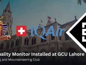 Air Quality Monitor Installed at GCU Lahore by HMC
