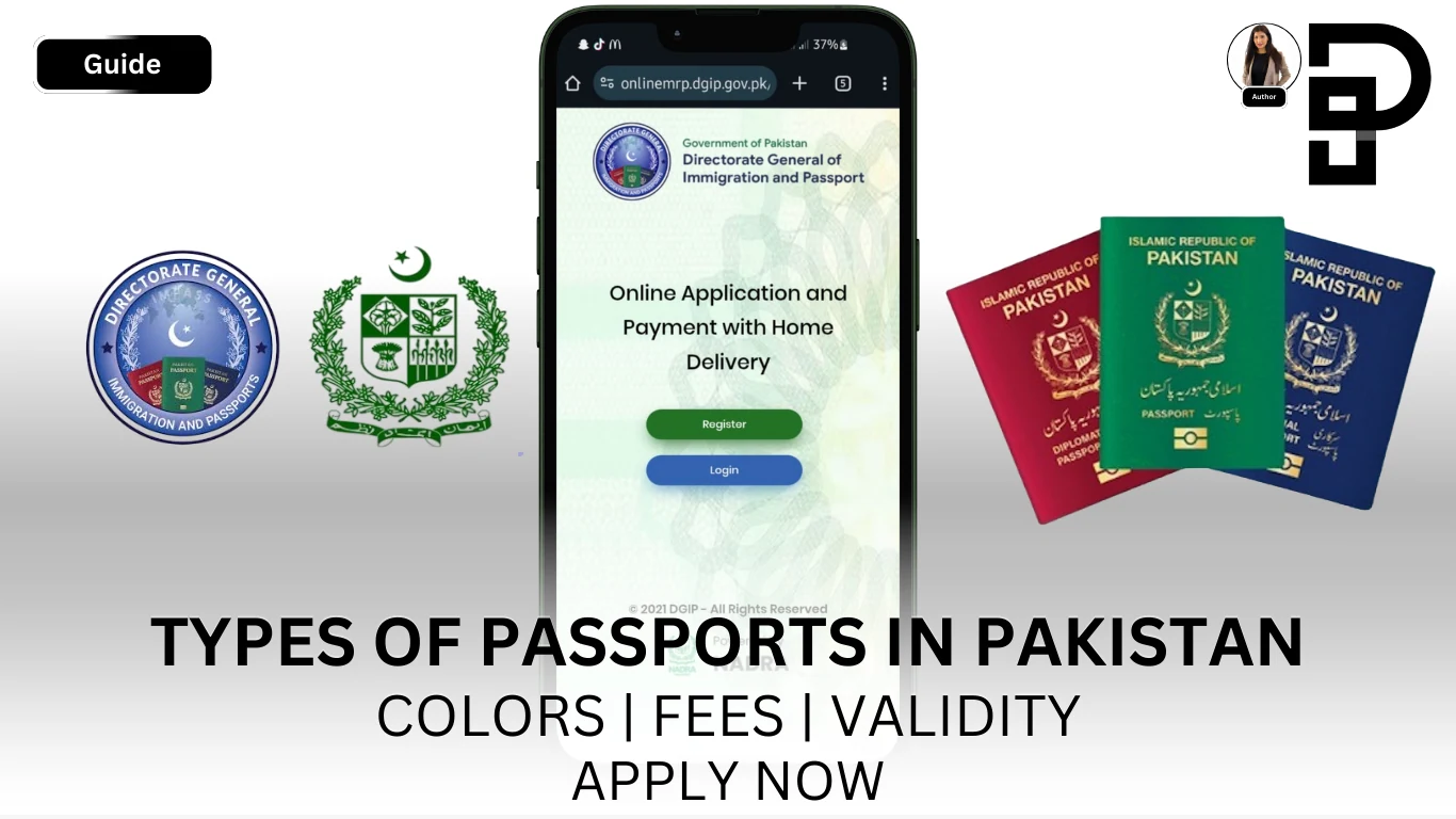 Types of Passports in Pakistan Colors Fees Validity Apply Now