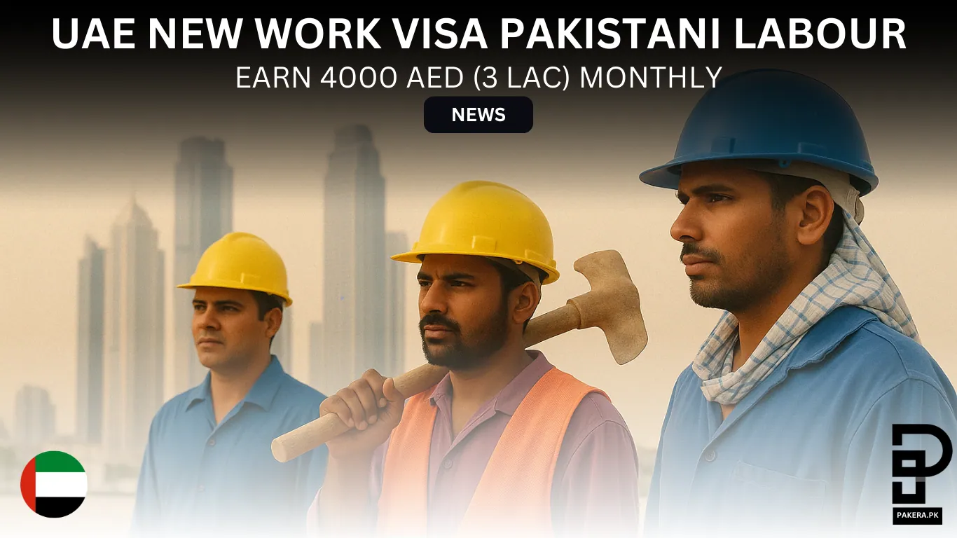 UAE New Work Visa Pakistani Labour Earn 4000 AED Monthly