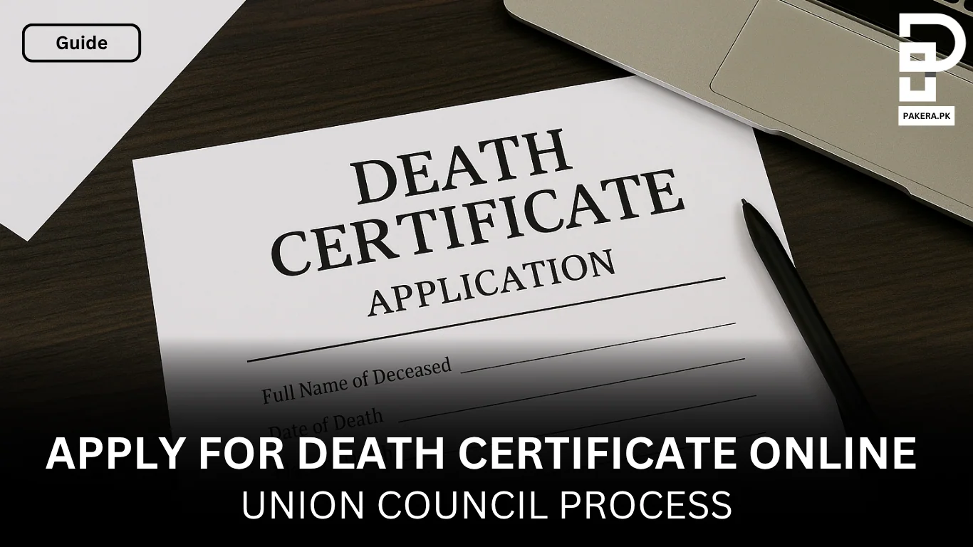 How to Apply for Death Certificate Online in Pakistan (Union Council Process)