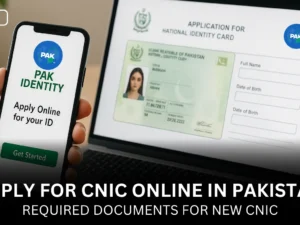 Apply for CNIC Online in Pakistan
