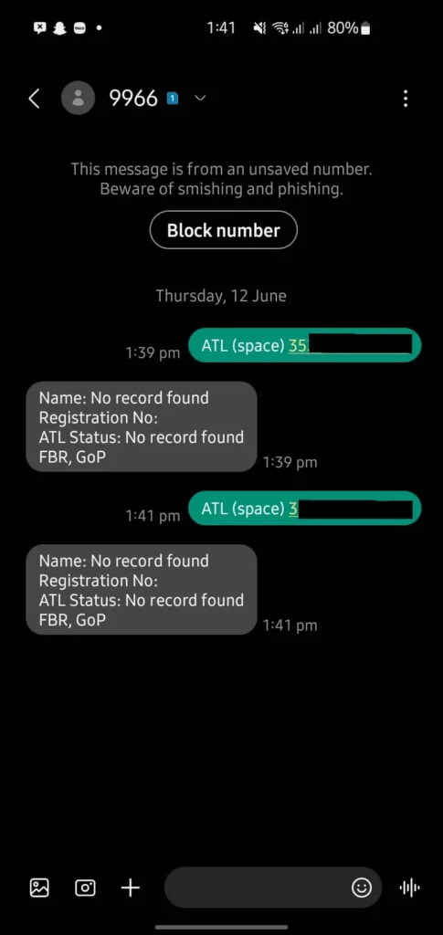 Check Filer Status online by SMS