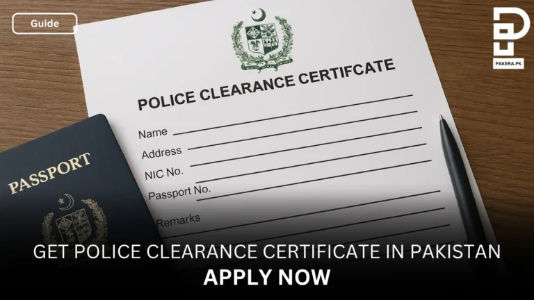 Police Clearance Certificate & character certificate in Pakistan