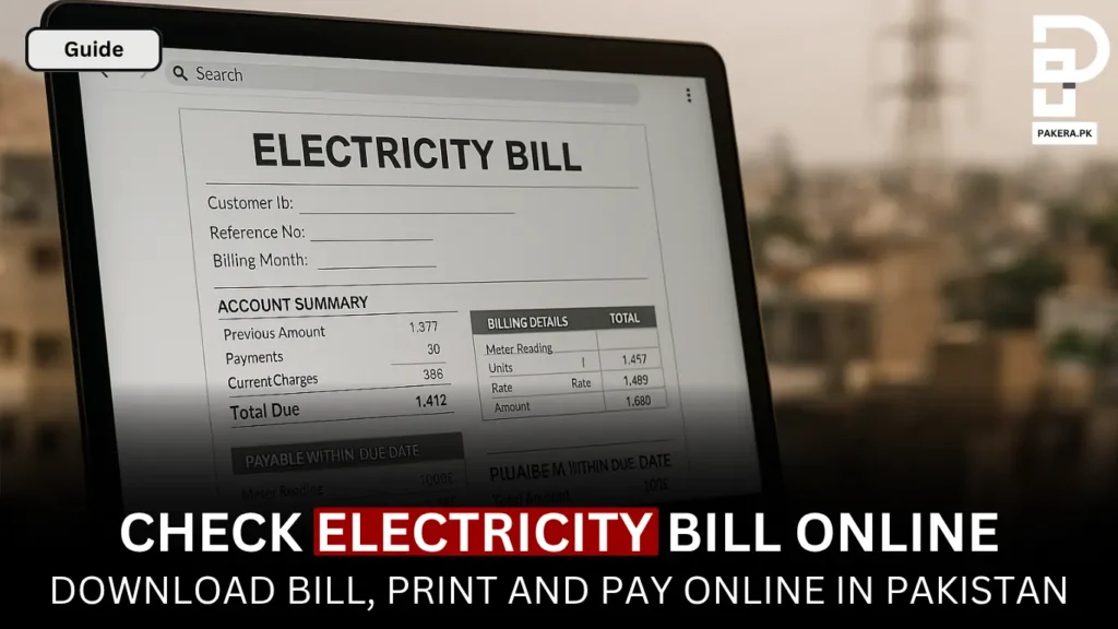 How to Check Electricity Bill Online in Pakistan (LESCO, K-Electric & More) How to Check Electricity Bill online