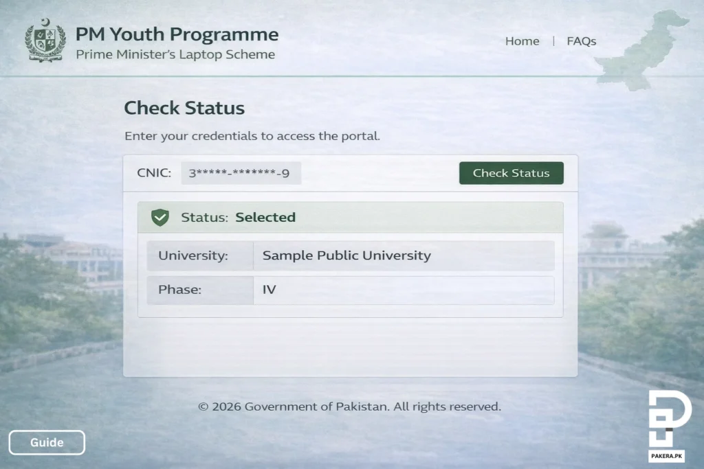 PM laptop scheme status check