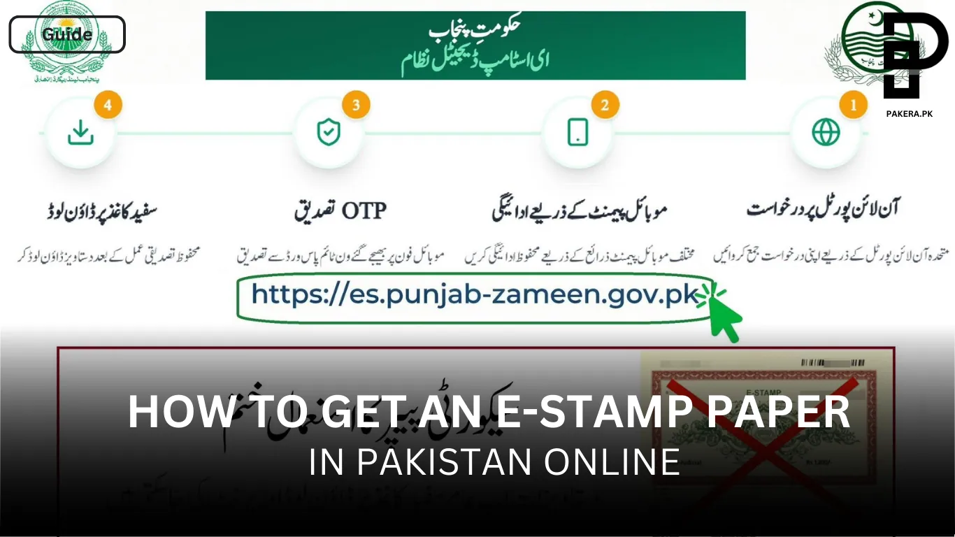 How to Get an E-Stamp Paper in Pakistan Online