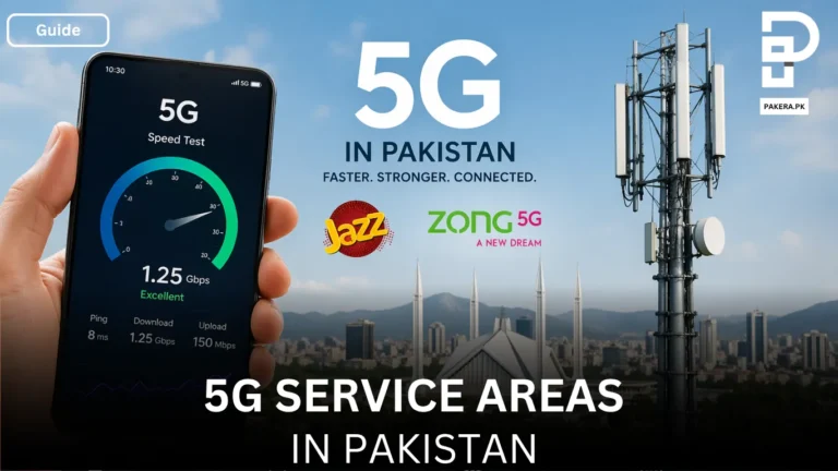 5G Service Areas in Pakistan