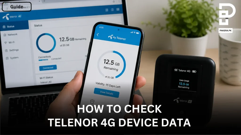 How to Check Telenor 4G Device Data Easily