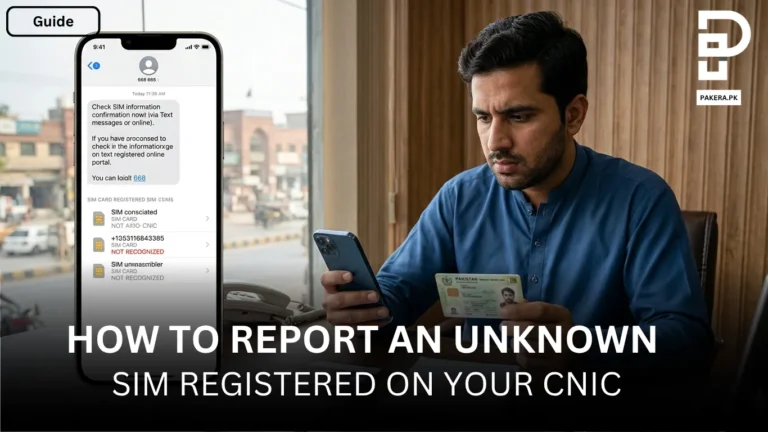 How to Report an Unknown SIM Registered on Your CNIC