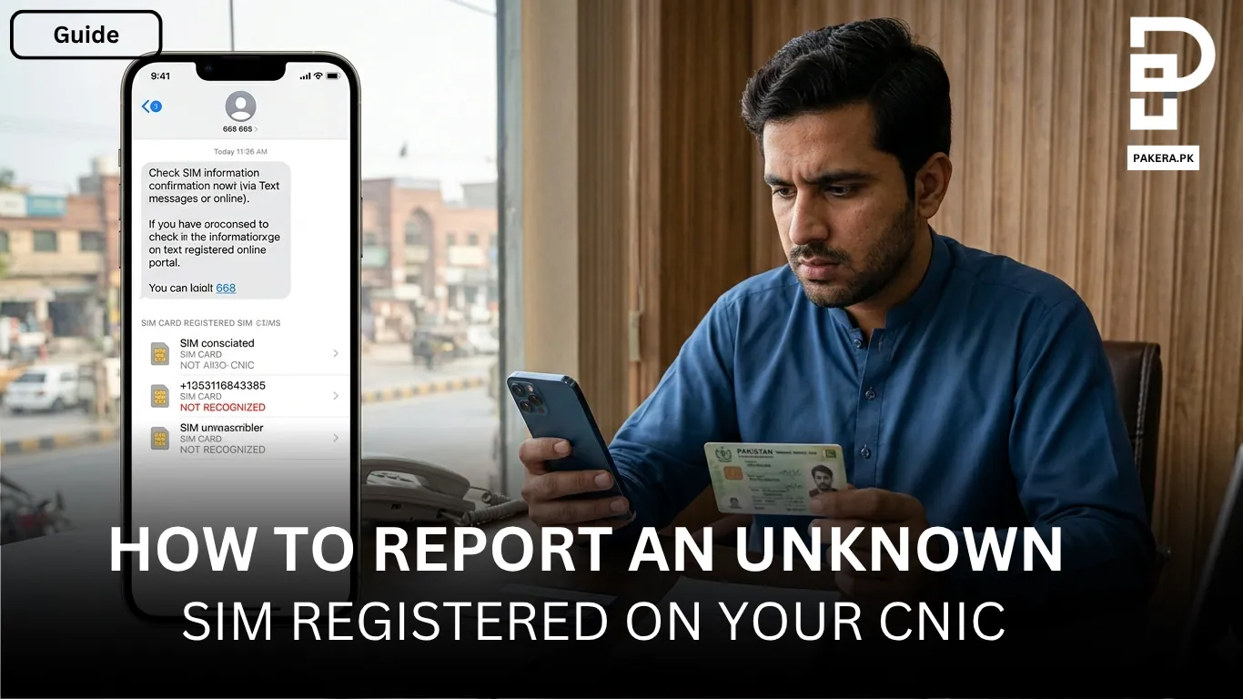 How to Report an Unknown SIM Registered on Your CNIC