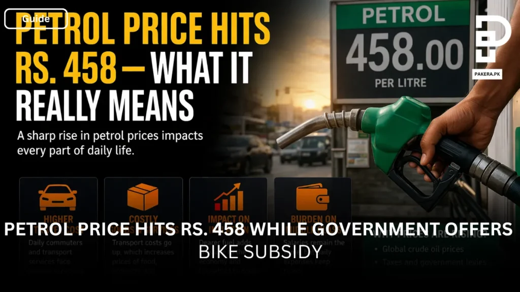 Petrol Price Hits Rs. 458 While Government Offers Bike Subsidy—What It Really Means