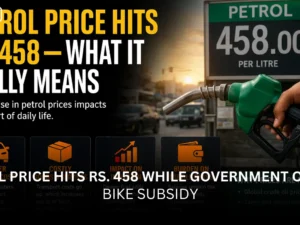 Petrol Price Hits Rs. 458 While Government Offers Bike Subsidy—What It Really Means