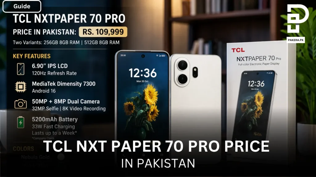 TCL NXT Paper 70 Pro Price in Pakistan