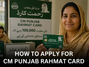 How to Apply for CM Punjab Rahmat Card and Get up to 100,000 PKR