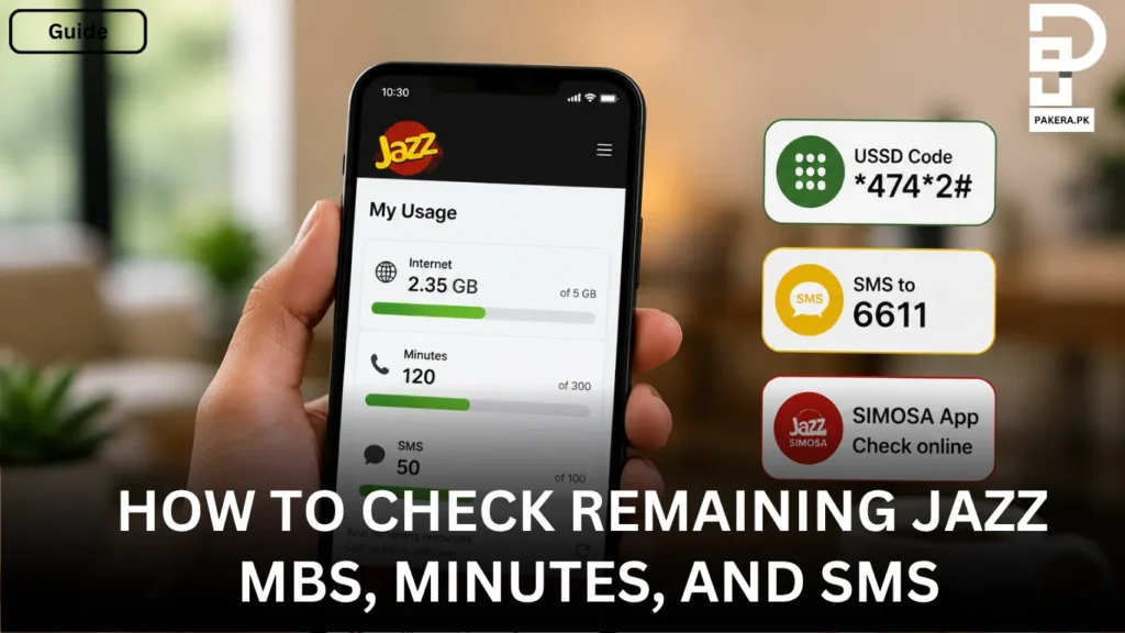 How to Check Remaining Jazz MBs, Minutes, and SMS