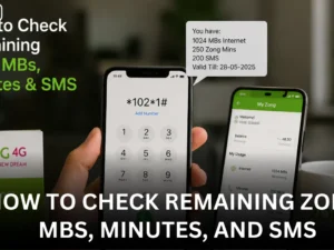 How to Check Remaining Zong MBs, Minutes, and SMS