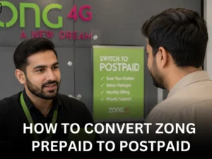 How to Convert Zong Prepaid to Postpaid