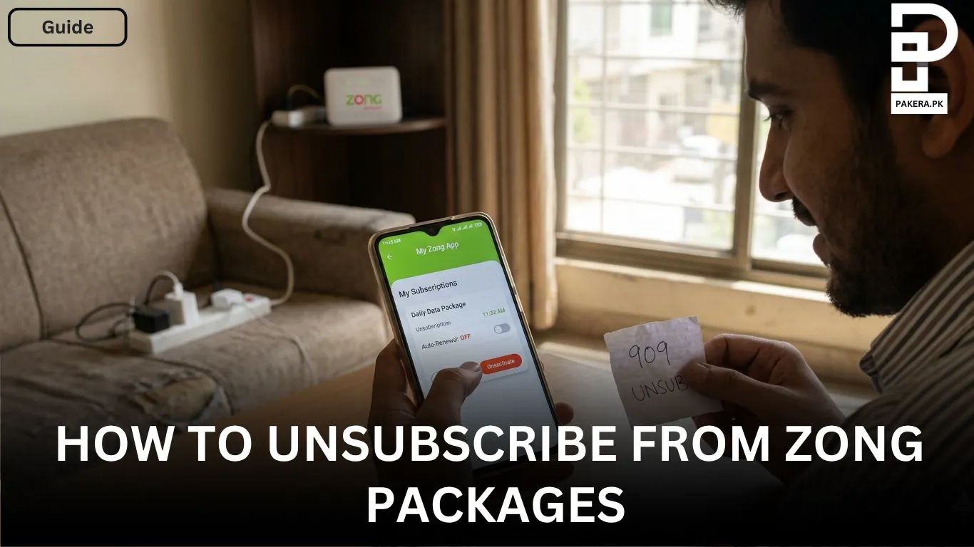 How to Unsubscribe From Zong Packages